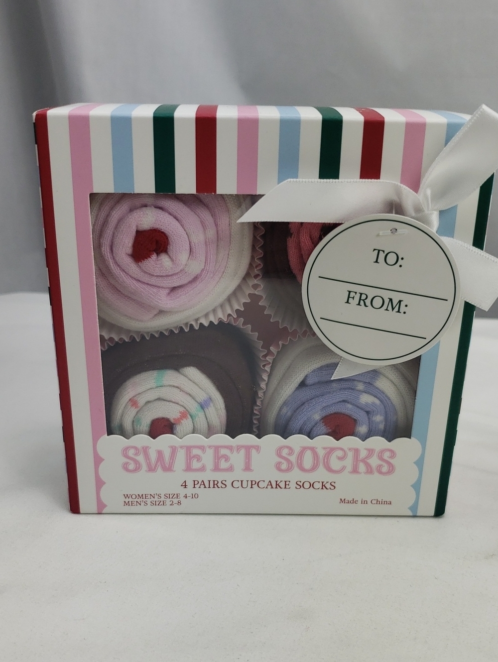 Cupcake 4-piece Gift Set - Sweet Socks NWT
